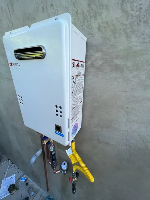 Tankless water heater installation for Charlene homes